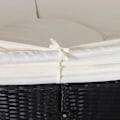 Miniatyrbillede 9 af 11: Rootz Zonne-Island - Loungesæt - Rattan - Baldakin - Siddegruppe - Hynder - Metal - Creme - Sort - 180 x 175 x 147 cm