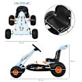 Pikkukuva 11 / 11: Rootz Go-kart - Lasten ajoneuvo - Lasten lelu - Säädettävä istuin - Lasten - Lasten auto - 97 x 66 x 59 cm