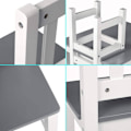 Miniatyrbillede 7 af 9: Rootz børnebord og stolesæt - Aktivitetsbord - Legesæt - Sikkert og holdbart - Let at rengøre - Multifunktionelt - 60 cm x 50 cm x 48 cm Bord, 26 cm x