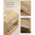 Miniatyrbillede 4 af 6: Rootz spånplade sidebord - Endebord - Natbord - Strågul - Letvægts - Robust - Nem montering - 28cm x 39cm x 41cm