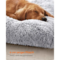 Miniatyrbillede 3 af 7: Rootz Ombre Grey Hundeseng - Kæledyrsmåtte - Polstret seng - Plysmateriale - Komfortabel støtte - Skridsikret bund - 140 cm x 100 cm x 12 cm