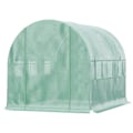 Miniatyrbild 7 av 7: Rootz Greenhouse - Folieväxthus - Tunnel Walk-in Växthus - Planthus - Folietält - 6 fönster - UV-skydd - Grön - 2,95 x 2 x 2 m