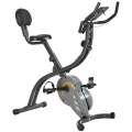 Miniatyrbillede 1 af 5: Rootz 2-i-1 cykeltræner - Motionscykel - X-bike - 6 Kg svinghjul - Træningshjul med 16 justerbare magnetiske modstandsniveauer - Sort/Grå - 51 x 97 x