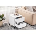 Miniatyrbillede 3 af 8: Rootz Bedside Table - Nightbord - End Table - Organized Storage - 40x48x40cm - Industrial Style - Safe & Sturdy MDF