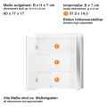 Pikkukuva 4 / 11: Rootz Kylpyhuonesetti - Kylpyhuonekaapit - Kiiltävä - 60 x 190 x 34 cm White