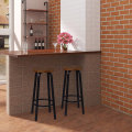 Miniatyrbillede 4 af 7: Rootz Modern barstol - skandinavisk stil - Minimalistisk skammel - Komfortable siddepladser - Forbedret stabilitet - Pladsbesparende design - 30 cm x