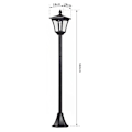Miniatyrbillede 2 af 7: Rootz Havelanterne - Belysning - Lampe - Solcelle - 40 Lm - - Skumringssensor - 160 cm
