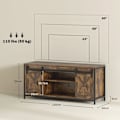 Miniatyrbillede 3 af 11: Rootz TV Lowboard - TV Stand - Media Console - 6 Rum - til 60 "TVS - 120 cm x 40 cm x 54 cm - Rustik industriel design
