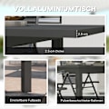 Miniatyrbild 6 av 10: Rootz Garden Table - Utomhusbord - Utdragbart bord - Väderbeständig design - 160/220L x 90W x 73H cm