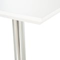 Miniatyrbild 4 av 6: Rootz Bar Table - Bistro Table Pub - Height-Adjustable - Square Bar Table - Steel - White - 60 x 60 x 69-92 cm