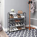Miniatyrbillede 2 af 7: Rootz Skostativ - Fodtøjsarrangør - Skostativ - Skoopbevaring - Fodtøjsholder - Skotårn - Skodisplay - Grå - 31,5x8,1x2,6 tommer