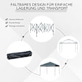 Miniatyrbillede 4 af 10: Rootz Garden Pavilion - Folding Pavilion - Marquee -telt - UV -beskyttelse - 2,95 x 2,64 m