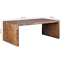 Miniatyrbillede 4 af 7: Rootz skrivebord massivt træ Sheesham computerbord 200 cm bredt ægte træ design arkiveringskontorbord i landlig stil