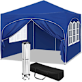 Pikkukuva 1 / 8: Rootz Ultimate Outdoor Gazebo - Säänkestävä paviljonki - Perheteltta - Vahva teräsrakenne - UV-suoja - Helppo asennus - 3x3m