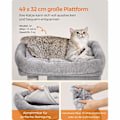 Miniatyrbillede 2 af 8: Rootz Cat kradsestolpe - Kattetræ - Kradser - Spånplade - Plys - Sisal - Forhindrer væltning - Nem montering - 49cm x 32cm x 74cm