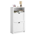Miniatyrbillede 1 af 7: Rootz hvidt skoskab - Skovipper - Skoopbevaring - Rummelig opbevaring - Robust konstruktion - Mulighed for vægmontering - 60 cm x 110 cm x 24 cm