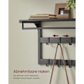 Miniatyrbillede 4 af 6: Rootz Wall Garderobe hylde - frakkeholder - opbevaringskroge - Rumbesparende design - 30 cm x 65 cm x 42 cm