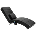 Miniatyrbillede 7 af 8: Rootz Massagebord - Afslapningsseng - Massagefunktion - Loungestol - Ergonomisk højt ryglæn - Sort - 58 x 163 x 87 cm
