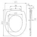 Pikkukuva 3 / 11: Rootz-wc-istuin Soft-Close-mekanismilla - Duroplast - Pikavapautustoiminto - Antibakteerinen - O-muoto - Liukumattomat puskurit - 45,5 cm x 37,1 cm