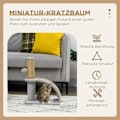 Miniatyrbild 4 av 10: Rootz Cat Skrapstolpe - Cat Tree Pole - Skrapbräda - Jutestolpe - Möbelskydd - 34cm x 24cm x 43cm