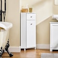 Miniatyrbillede 2 af 8: Rootz Corner Cabinet - Badeværelsesskab - Moderne opbevaringsenhed - Rumbesparende - 44x80x31cm