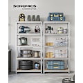 Miniatyrbillede 2 af 8: Rootz Garage Opbevaringsstativ - Reolsystem - Organizer - Stålramme - Træhylder - Rustbestandig - Justerbar - Tipbeskyttelse - 180cm x 90cm x 40cm