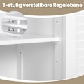 Miniatyrbillede 4 af 6: Rootz Sink Cabinet - Badeværelsesskab - Opbevaringsskab - Justerbar hylde - 60 cm x 30 cm x 60 cm