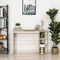 Pikkukuva 5 / 11: Rootz Desk - Bookshelf - Computer Desk - Office Table - Nature/White - 100 x 44 x 74 cm