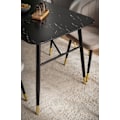 Miniatyrbild 5 av 6: Rootz Modern Dining Table - Rectangular Table - Black Look Table - Sits 6 - 140cm x 80 cm x 76 cm