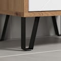 Pikkukuva 5 / 9: Rootz Bathroom Dresser - Storage Cabinet - Bath Organizer - Scandinavian Design - White Matt with Artisan Oak - 36x79x29 cm