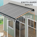 Miniatyrbild 5 av 10: Rootz soltält - Infällbar kapell - Utomhusskydd - Väderbeständig - Enkel installation - UV-skydd - 350L x 250W cm - Aluminium & Polyester