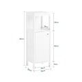 Miniatyrbillede 4 af 8: Rootz Single Cabinet - Opbevaringshylde - Justerbar arrangør - Tilpasbare højder - MDF, 30x89x30cm