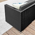Pikkukuva 7 / 8: Rootz 4-osainen patiohuonekalusetti - Ulkosohva - Rakkaus - Sohvapöytä - PE-polyrottinki - VFT-pehmuste - 60cm x 173cm x 66cm