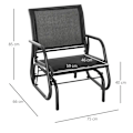 Miniatyrbillede 3 af 10: Rootz gyngestol - Havehave - Stol Relax Stol - Havegynge - Sort - 75 x 66 x 85 cm