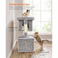 Miniatyrbild 9 av 9: Rootz Skrapstolpe Kattträd - Katttorn - Klätterställning - Spånskiva - Plysch - Sisal - 68cm x 48cm x 101cm