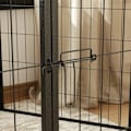 Miniatyrbillede 8 af 10: Rootz Dog Hegn - Kæledyrskabeling - 6 Panel Playpen - Foldbart og holdbart stål - Rektangel 160x80x80cm - Ideel til hvalpe og mellemstore hunde