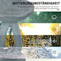 Miniatyrbillede 6 af 10: Rootz Bird Bath Water Drinker - Havefugleføder - Udendørs fuglebassin - Elegant design - Holdbar harpiks - Multifunktionel - 40 cm x 40 cm x 51 cm - G