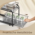 Miniatyrbild 3 av 5: Rootz Kitchen Organizer Shelf - Order System - Space Saver - Max 10 kg Load - 21cm x 36,5 cm x 33,7 cm