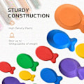 Miniatyrbild 7 av 10: Rootz Balance Stones - Stepping Stones - 11 delar - Stapelbar - Halkfri - Robust - För in- och utsida - Lastbar upp till 100 kg - Flerfärgad - 42L x 3