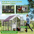 Pikkukuva 8 / 10: Rootz Chicken -kotelo - Chicken Coop - siipikarjan talo - Vedenpitävä katto - 1,7 x 1,8 x 1,8 m - 6-8 kanaalle