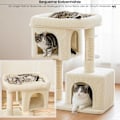 Miniatyrbillede 5 af 5: Rootz Cat Tree til store katte - Scratching Post - Luxury Cat Tower - Sisal Rope - 60 cm x 40 cm x 84 cm