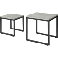 Miniatyrbillede 1 af 7: Rootz Nesting Tables - Sæt med 2 Sofabord Side - End Bord