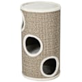 Miniatyrbillede 1 af 10: Rootz Cat Scratching Barrel - Kitty Condo - Cat Tree - Blødt plys - Sisal Rope - Sleep Cave - 38cm x 70cm - Brun