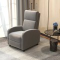 Miniatyrbillede 2 af 7: Rootz Tv Lænestol - Fold-out Fodstøtte - Hvile Tv Stol - Kan vippes op til 160° - Relax Chair - Blødt stof - Højdensitetslomme - Stue - Flerlagsbræt -