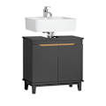 Miniatyrbillede 1 af 8: Rootz Base Cabinet - Skab - Opbevaringsenhed - Stabile fyrretræer - 60x59x30cm - Skjul dræningssystem perfekt