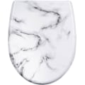 Miniatyrbillede 1 af 9: Rootz Thermoset O-formet toiletsæde - Soft Close Låg - Quick Release - Rustfrit stål Hængsler - Antibakteriel - 37cm x 47,5cm