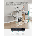 Miniatyrbillede 3 af 8: Rootz Elektrisk stående skrivebord - Justerbart skrivebord - Sit Stand Skrivebord - Spånplade stålramme - Ikke-vævet stof - 70 cm x 160 cm x (72-120)