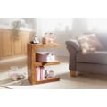 Miniatyrbillede 3 af 4: Rootz sidebord massivt træ Sheesham E Cube 60 cm højt stuebord design brunt sofabord i landlig stil