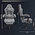 Pikkukuva 3 / 9: Rootz Hierontapelituoli - Rinnetuki - Hengittävä verkko - Ergonominen muotoilu - 64cm x 127cm x 54cm