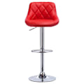 Miniatyrbillede 5 af 10: Rootz Justerbare Barstole - Imiteret læder Bordskamler - Drejelige barstole - Komfortable, Fleksible, Holdbare - 84cm-106cm x 38cm x 35cm